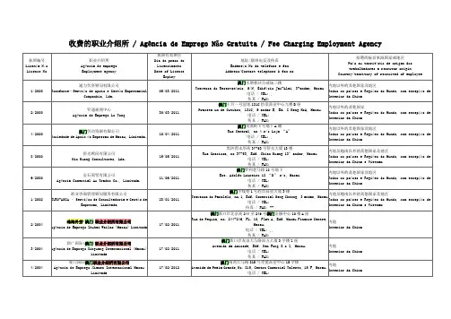 澳门正规劳工介绍所