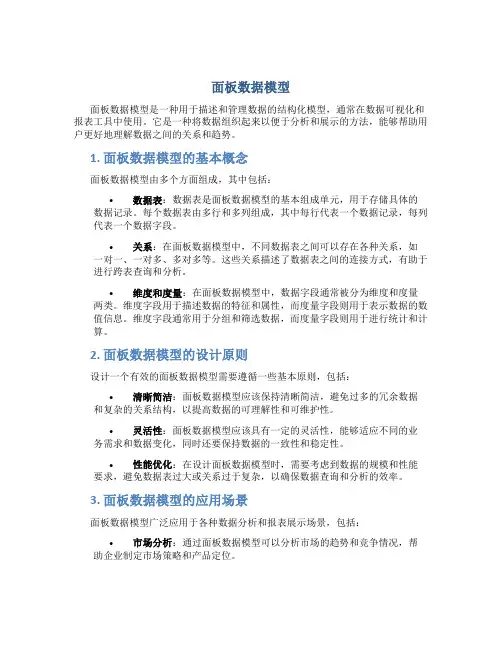 面板数据模型