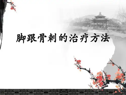 脚跟骨刺的治疗方法ppt课件