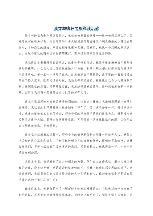我穿越疯狂的旅程读后感