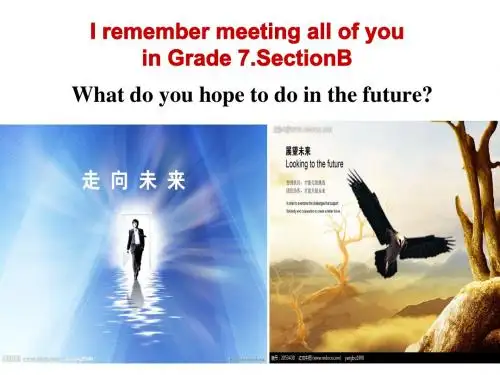 新人教版九年级英语Unit14_I_remember_meeting_all_of_you_in_Grade_7_Section_B(1a-1e)教学PPT课件