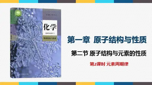 第一章 第二节 第2课时 元素周期律-高二化学人教版(2019)选择性必修2课件