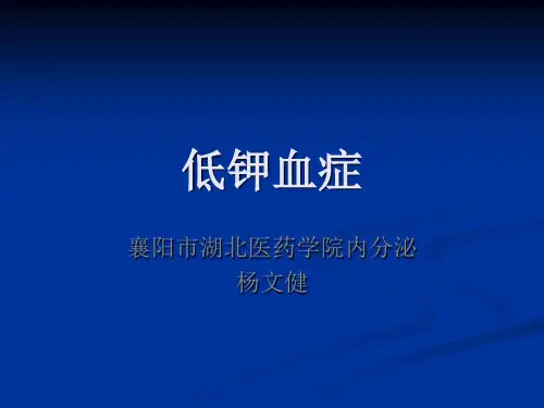 低钾血症