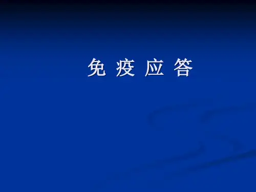 医学免疫学PPT：免疫应答