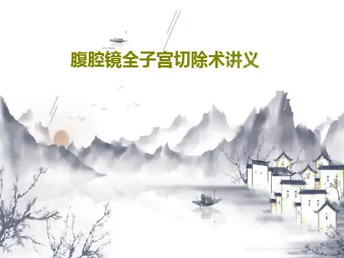腹腔镜全子宫切除术讲义32页PPT