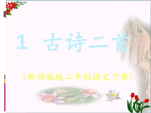 二年级语文下册 第一课《古诗二首》 ()人教(部编版)PPT 优秀课件