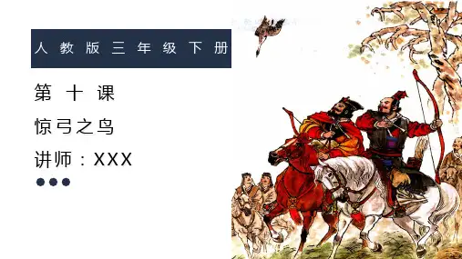 小学语文人教版三年级《惊弓之鸟》教育教学课件PPT模板