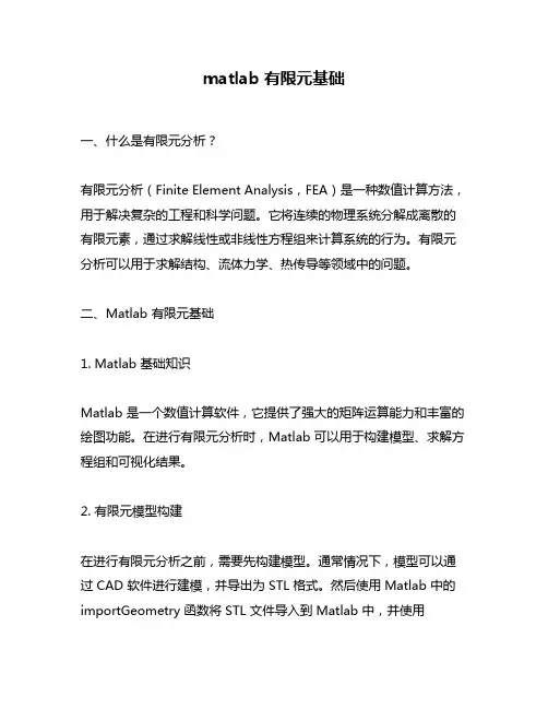 matlab 有限元基础