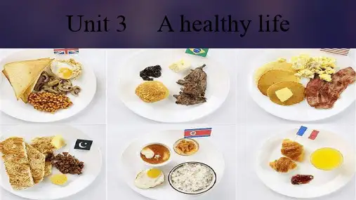 高中英语选修六Unit+3+A+healthy+life+课件
