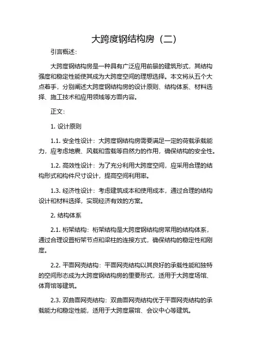 大跨度钢结构房(二)