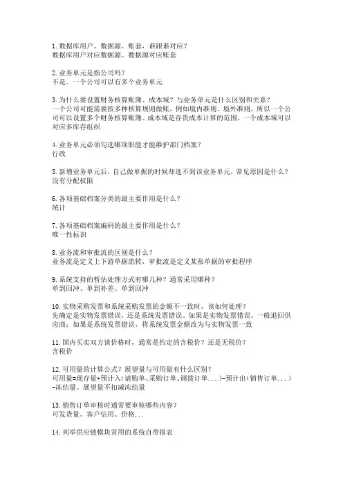 用友-笔试题(参考答案)