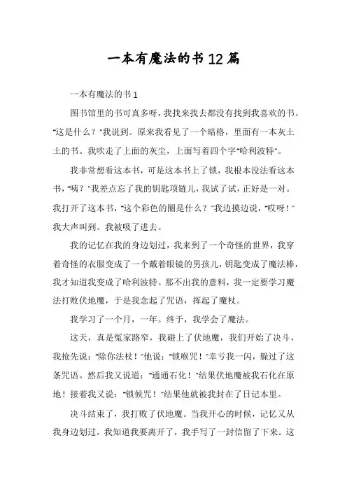 一本有魔法的书12篇