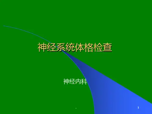 神经系统查体ppt课件