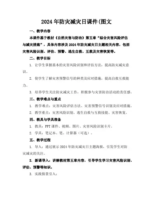 2024年防灾减灾日课件(图文