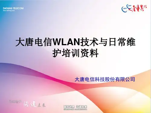 电信WLAN技术与日常维护培训资料.pptx