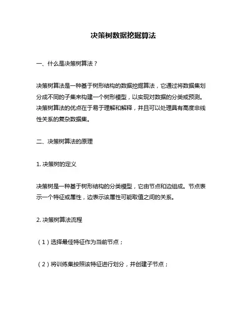 决策树数据挖掘算法
