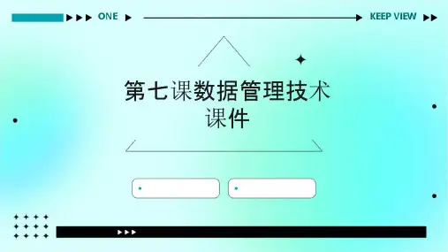 第七课数据管理技术课件