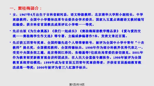 窦桂梅与主题教学PPT课件