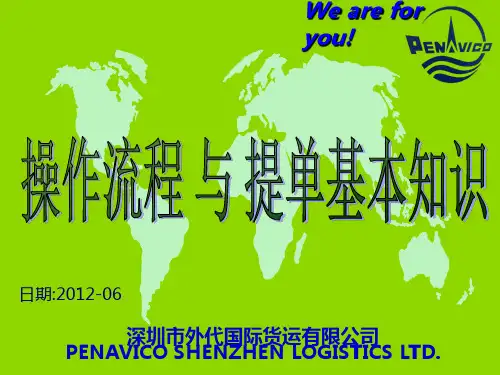 提单上的SHIPPER-深圳外代国际货运有限公司