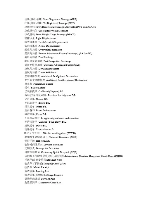 1969年国际船舶吨位丈量公约