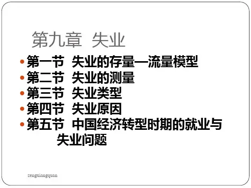 第九章-失业理论(下)PPT课件