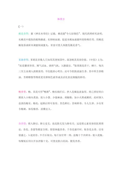 体香方