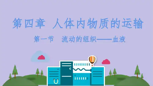 人教版七年级生物下册第四单元第四章人体内物质的运输 单元复习课件两套