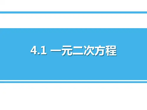 《一元二次方程》数学教学PPT课件(3篇)