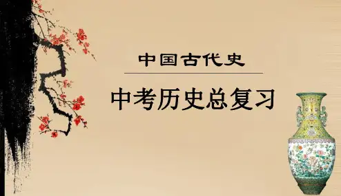 2018年人教版初中中考历史总复习-中国古代史PPT课件