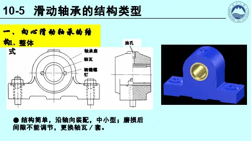 机械设计(10.5.1)--滑动轴承的结构类型