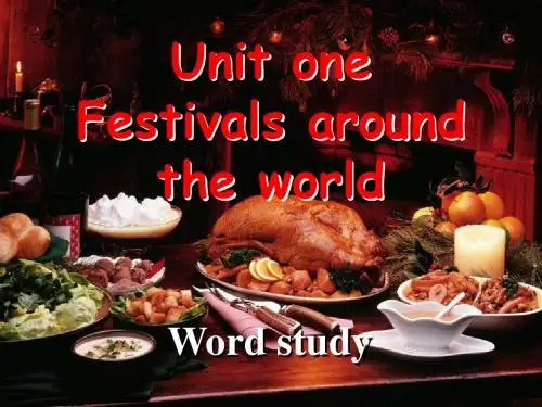 M3 Unit1 festivals around the world word study