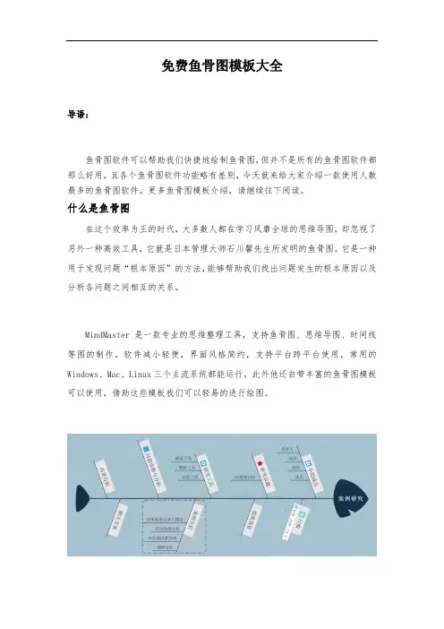 免费鱼骨图模板大全