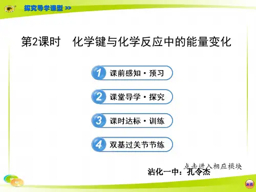 化学键与化学反应中的能量变化