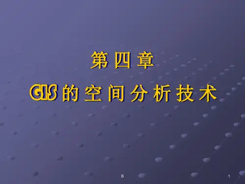 浙江大学ARCGIS课件 第四章空间分析