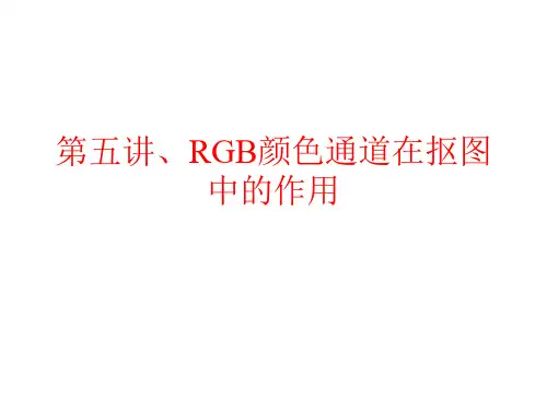 RGB颜色通道抠图(图层蒙版、图层混合模式—影子)