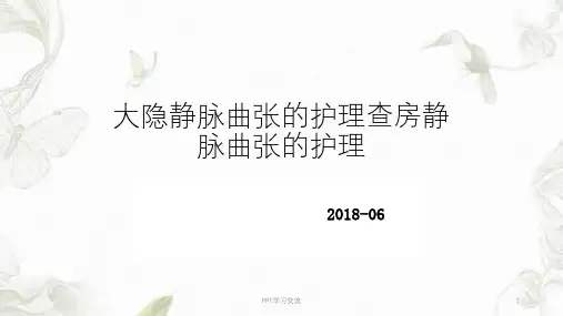 大隐静脉曲张护理查房ppt课件