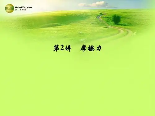 【导与练】2015届高考物理大一轮复习 第2章 第2讲 摩擦力课件 新人教版必修1