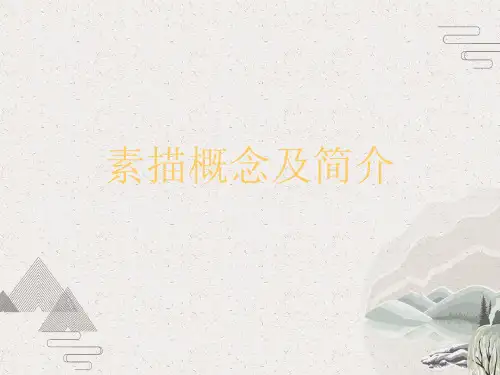 素描概念及简介