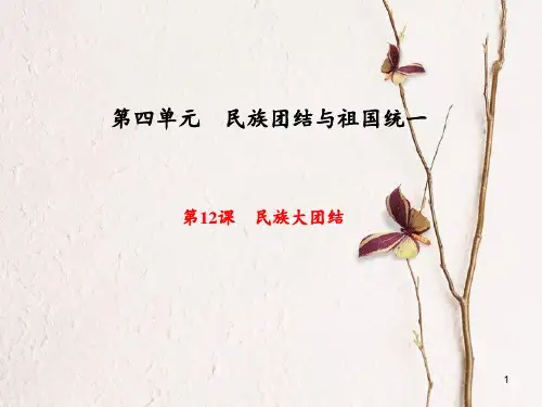 八年级历史下册 第12课 民族大团结课件 新人教版.pptx