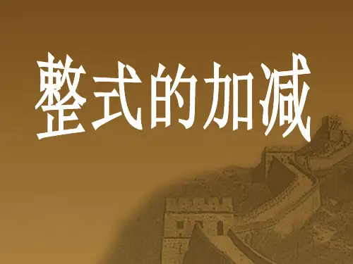 《整式的加减》4-七年级上册数学人教版PPT课件