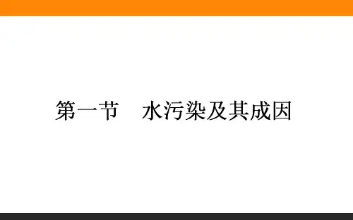 高二地理人教版选修6课件：2.1 水污染及其成因 