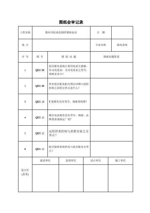 水电图纸会审