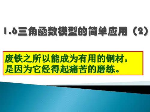 1.6三角模型的简单应用(2)共22页PPT资料