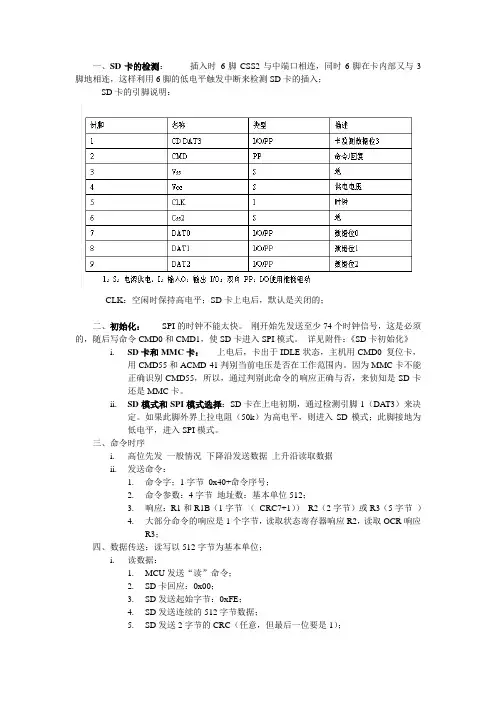 51读写SD卡