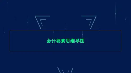会计要素思维导图