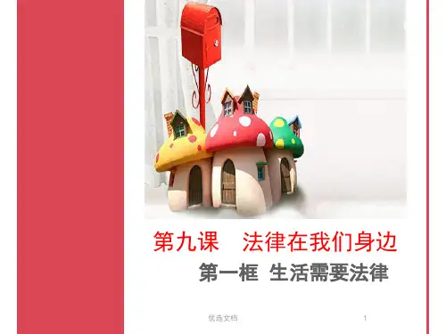 最新生活需要法律ppt.ppt