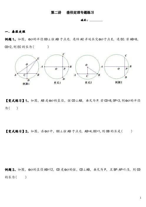 垂径定理专题