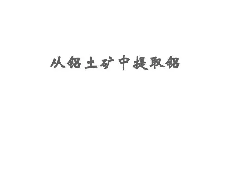 从铝土矿中提取铝