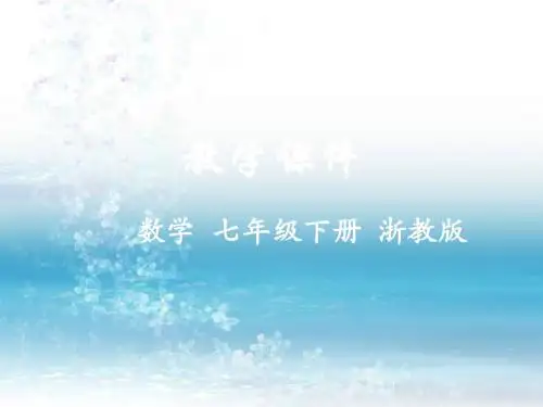 5浙教版初中数学七年级下册专题课件.1  分式