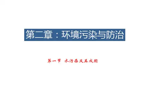 高中地理第二章  第一节 水污染及其成因优秀课件